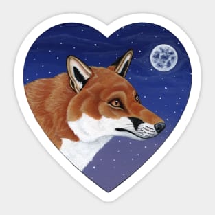 Moonlight Fox Sticker